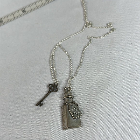 Dainty silvertone charm necklace - Picture 5 of 5